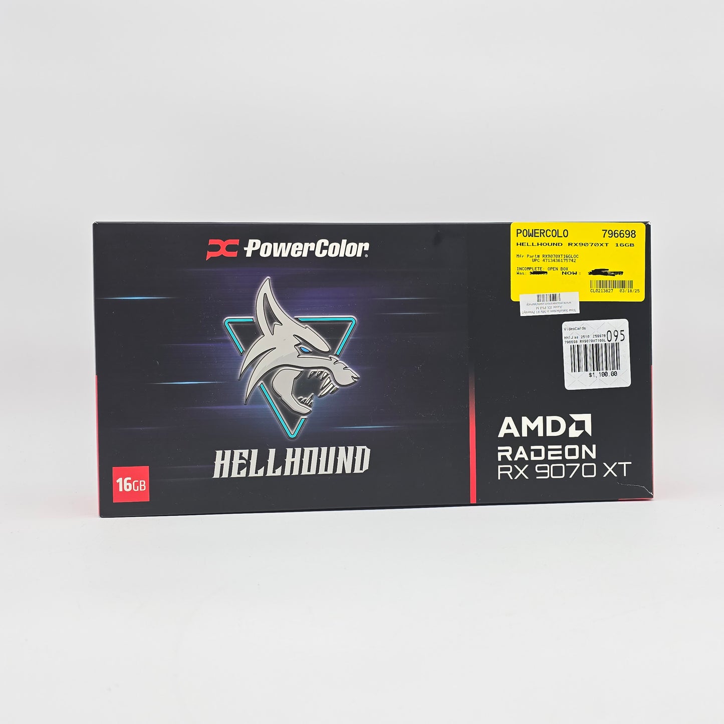 RX 9070XT Powercolor Hellhound 16GB, AMD Radeon Gaming Graphics Card GPU