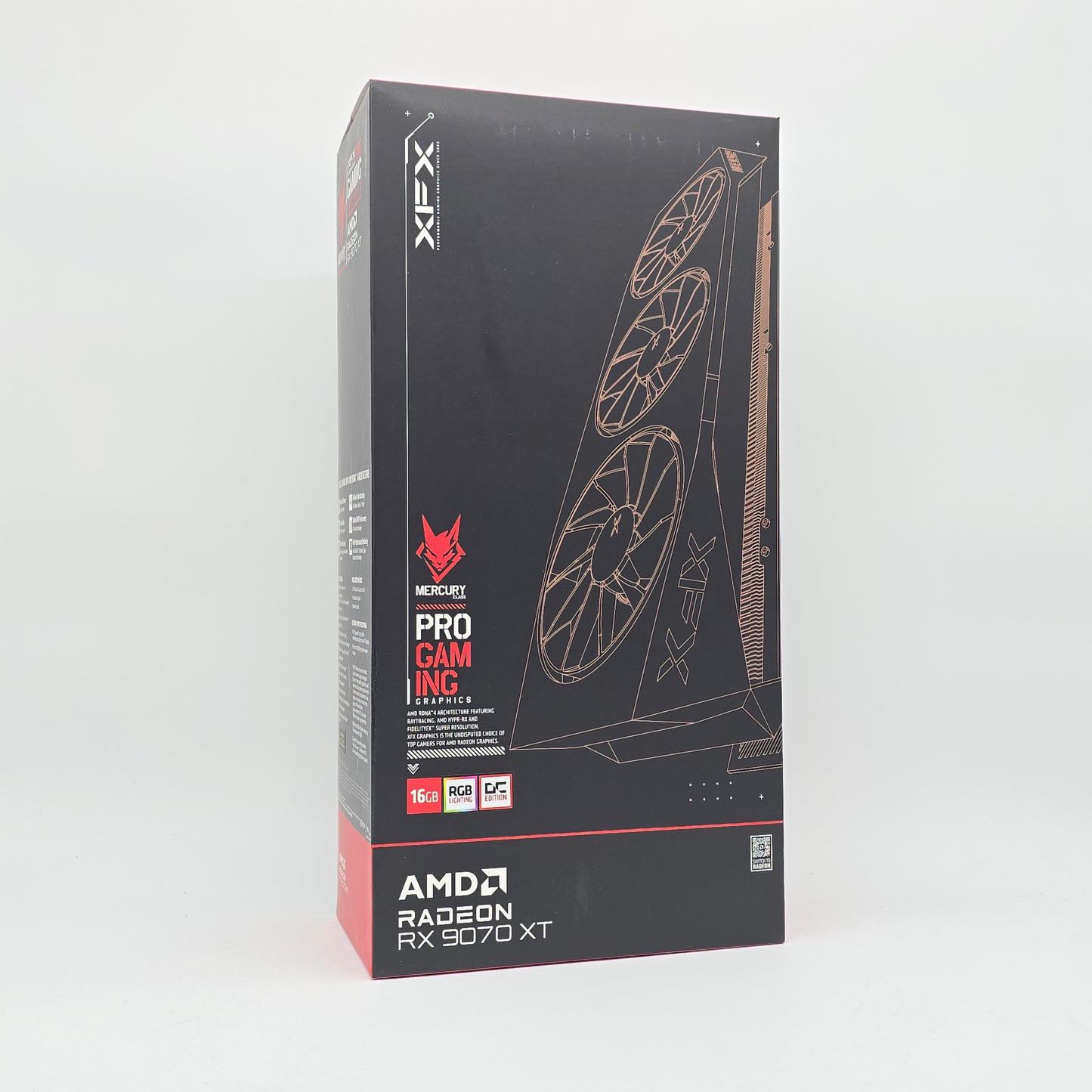 RX 9070XT XFX Mercury OC RGB 16GB, AMD Radeon Gaming Graphics Card GPU