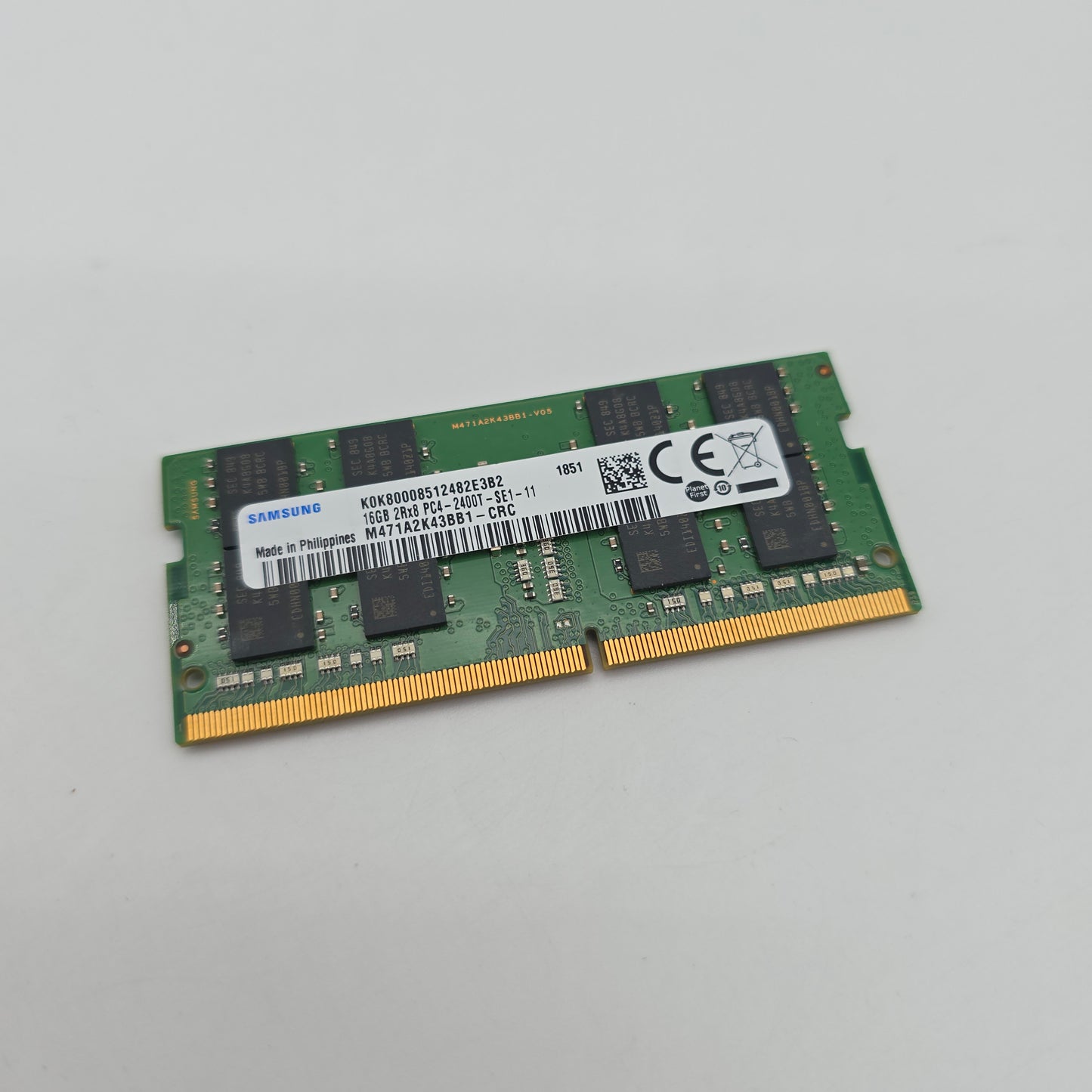 Samsung 16GB DDR4, 2400MHz, SODIMM Laptop Memory RAM (1x16GB)
