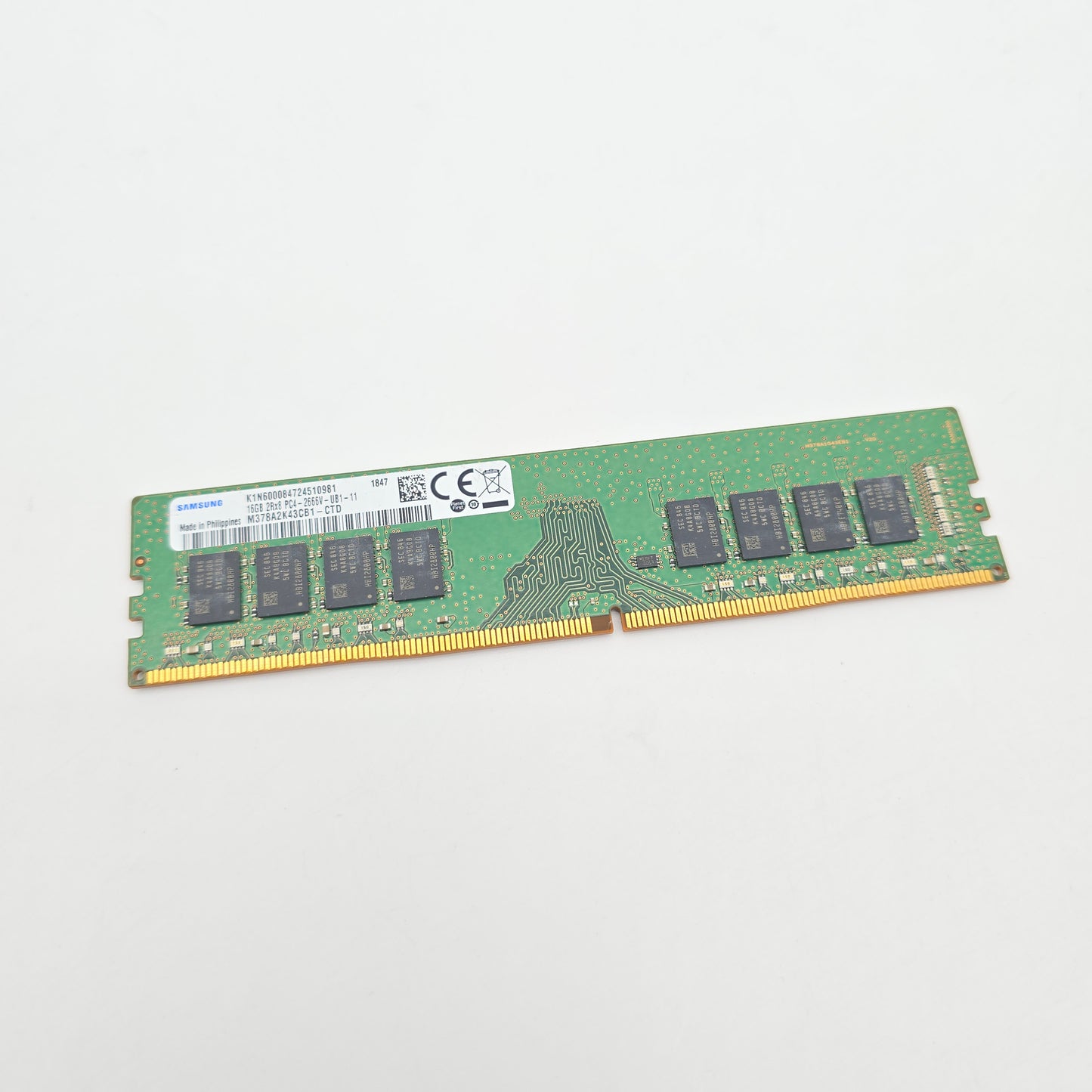Samsung 16GB DDR4, 2666MHz, UDIMM Server Workstation Memory RAM