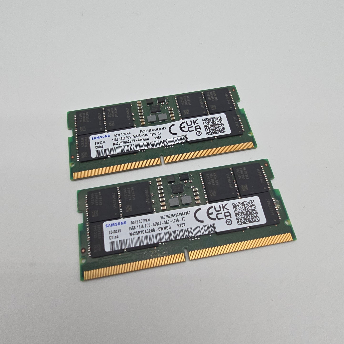 Samsung 32GB DDR5, 5600MHz, SODIMM Laptop Memory RAM (2x16GB)