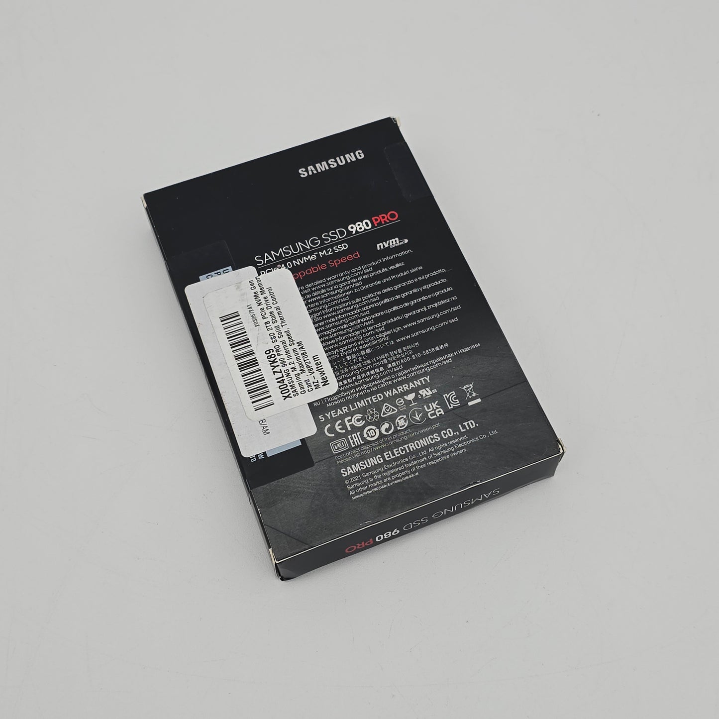 Samsung 980 Pro 2TB NVMe SSD, Gen 4 PCIe 4.0 NVMe SSD