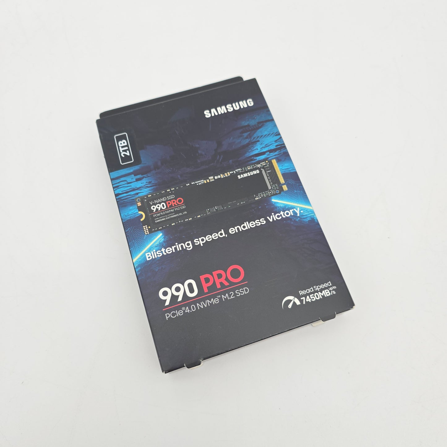 Samsung 990 Pro 2TB NVMe SSD, M.2 PCIe Gen4, 7,450 MB/s