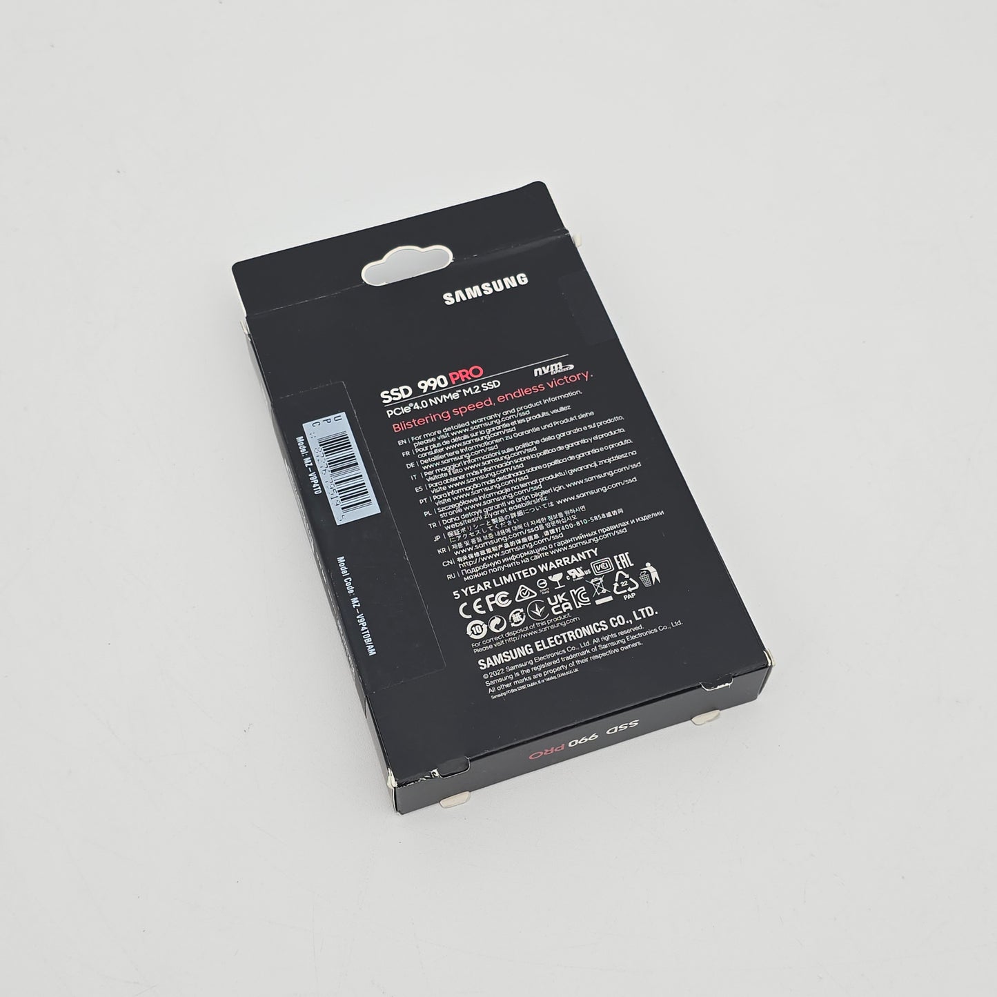 Samsung 990 Pro 4TB NVMe SSD, M.2 PCIe Gen4, 7,450 MB/s