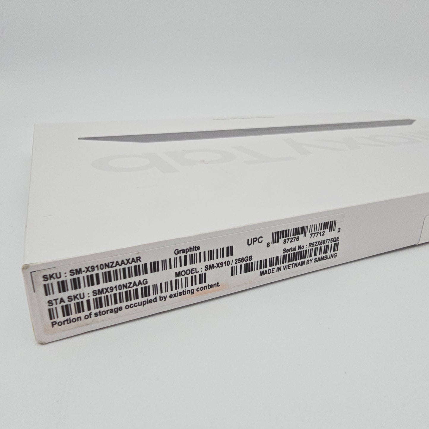 Samsung Galaxy Tab S9 Ultra, 256GB, Graphite Black, New