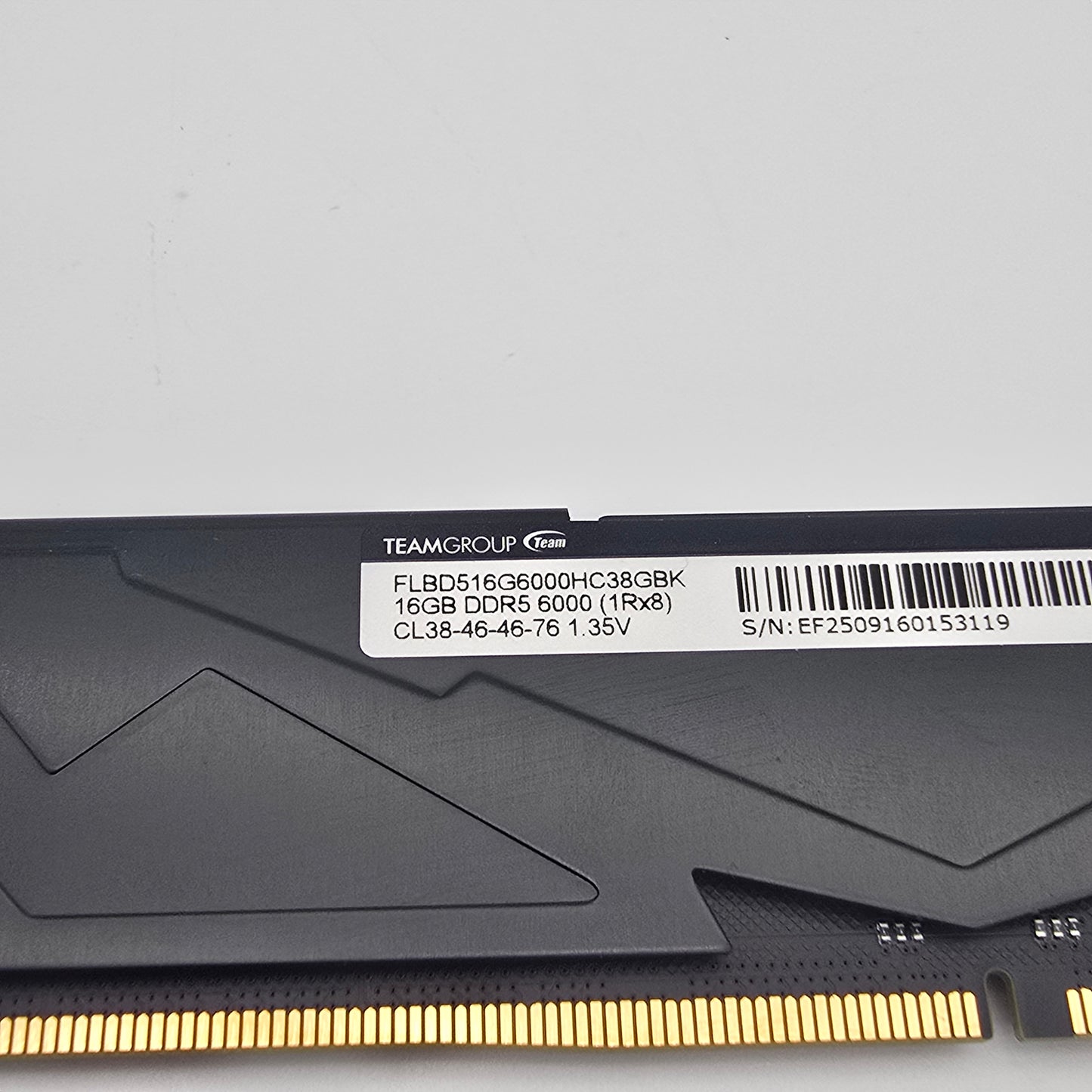 Teamgroup T-Force Vulcan 32GB DDR5, 6000MHz, 2x16GB, CL38-46-46-76, Gaming Desktop Memory RAM (2x16GB)