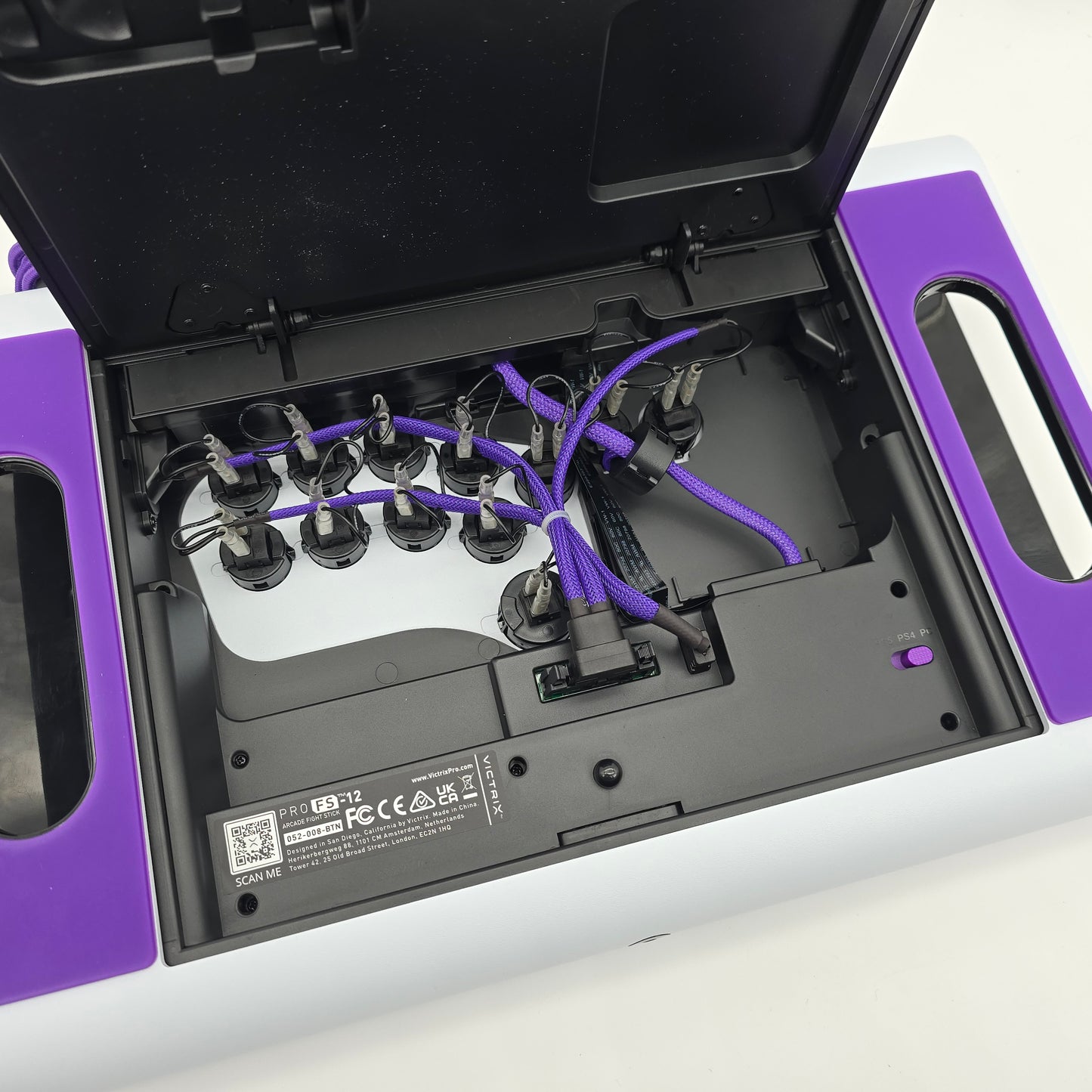 Victrix Pro FS-12 Fight Stick White for PC, Playstation, Tournament Grade Controller for Fighting Games
