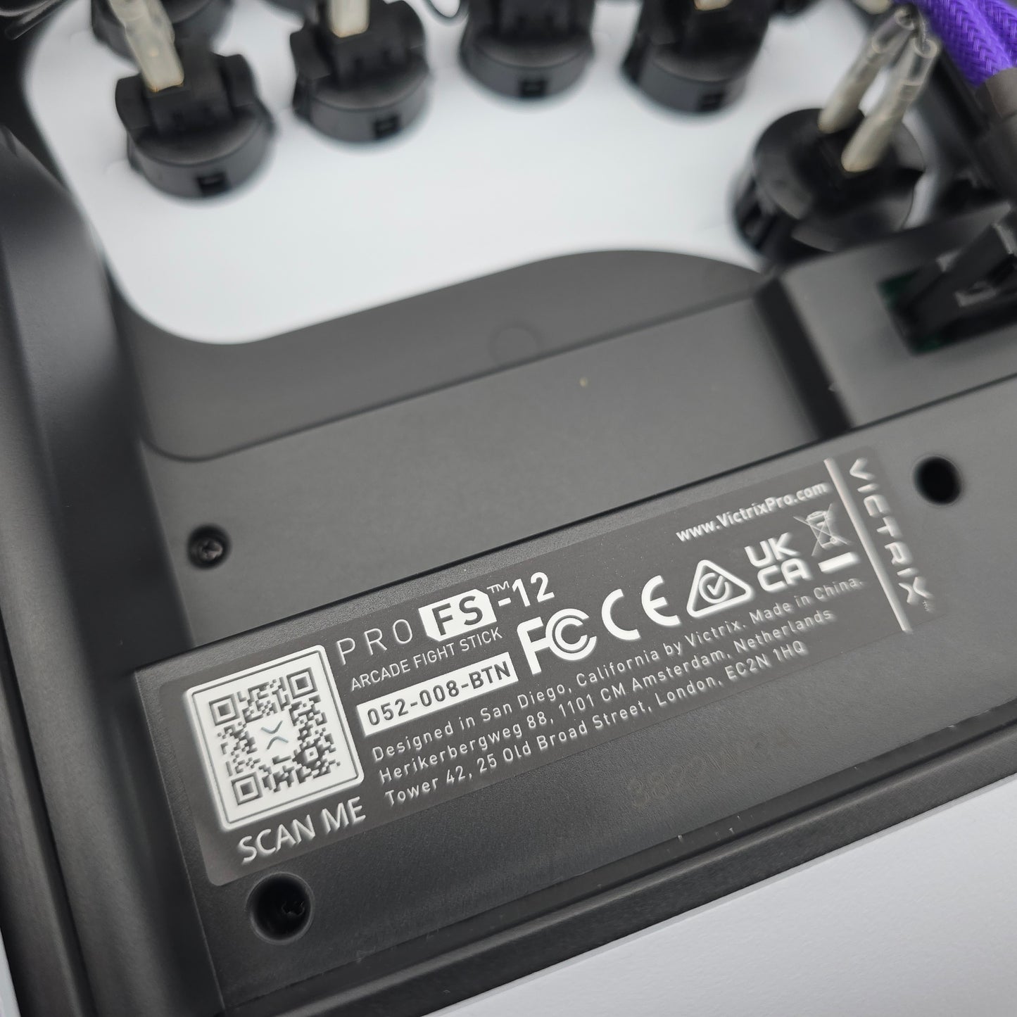 Victrix Pro FS-12 Fight Stick White for PC, Playstation, Tournament Grade Controller for Fighting Games