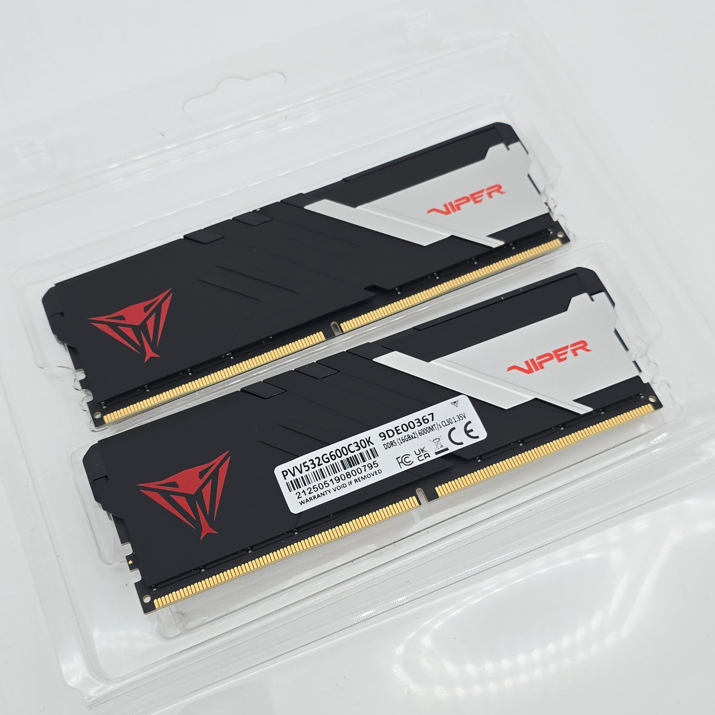 Patriot Viper 32GB DDR5 RAM 6000MHz, CL30, 2x16GB Memory Kit