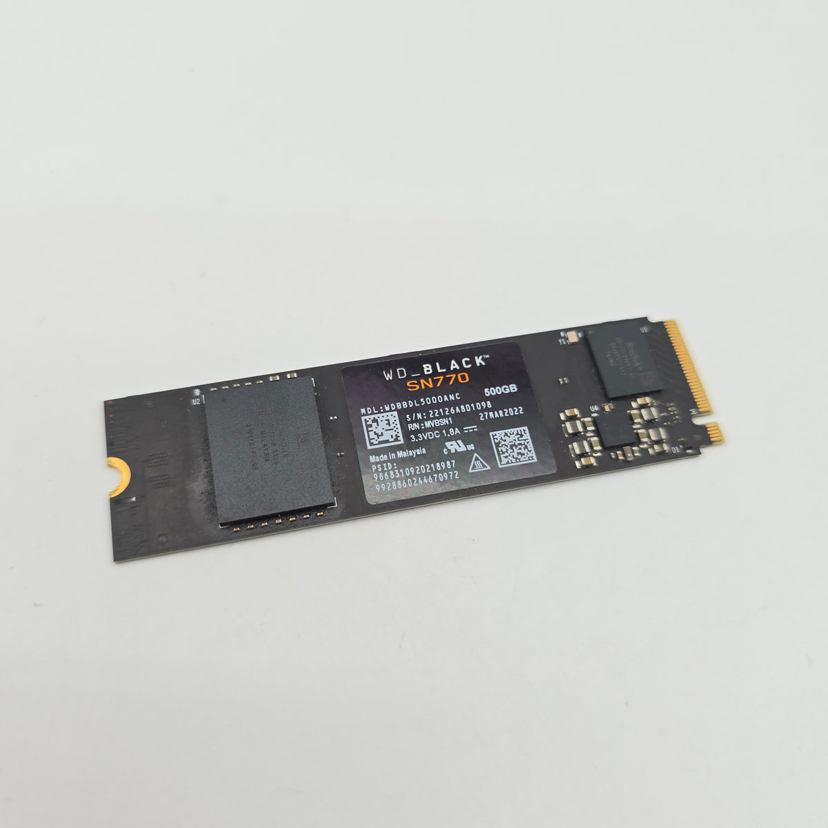 WD Black SN770 500GB M.2 NVMe SSD, Internal Gaming Solid State Drive Storage