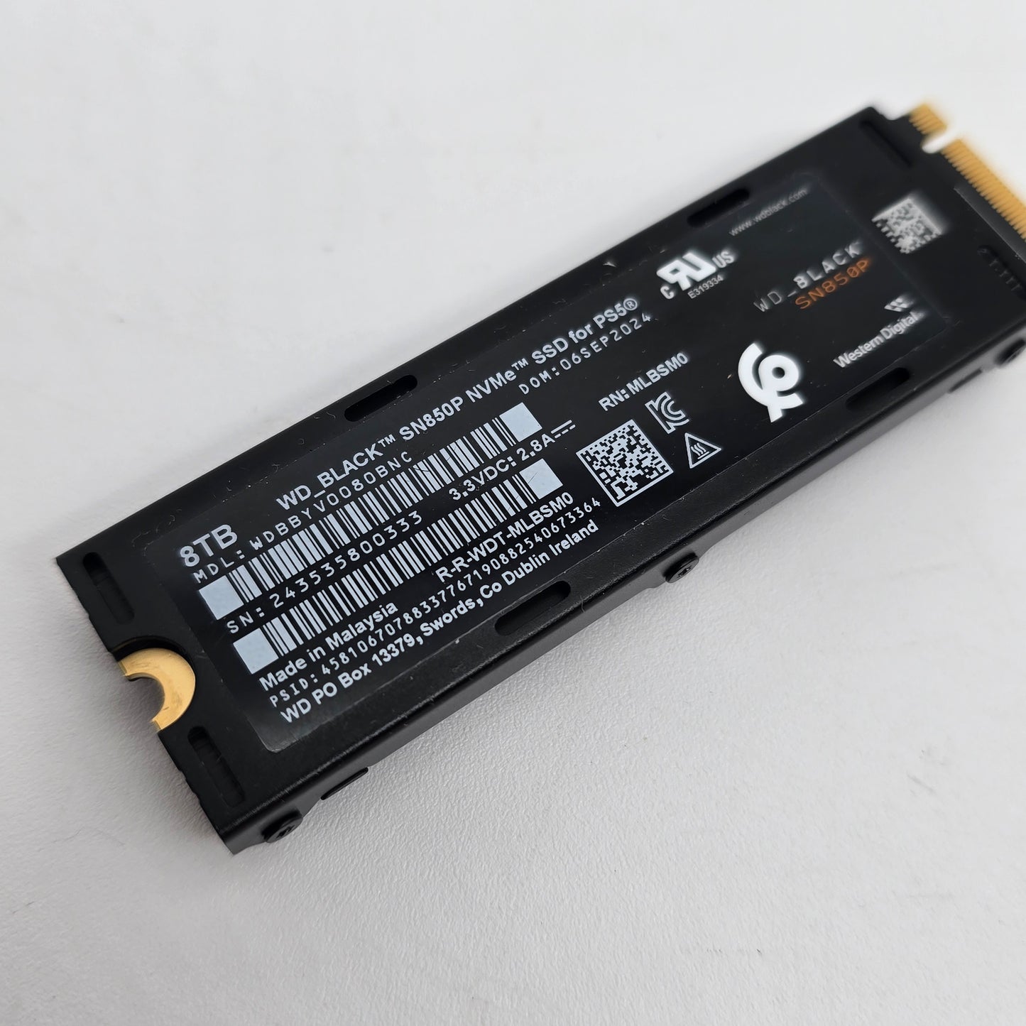 WD_Black SN850P 8TB NVMe SSD for PS5, Internal Game Drive