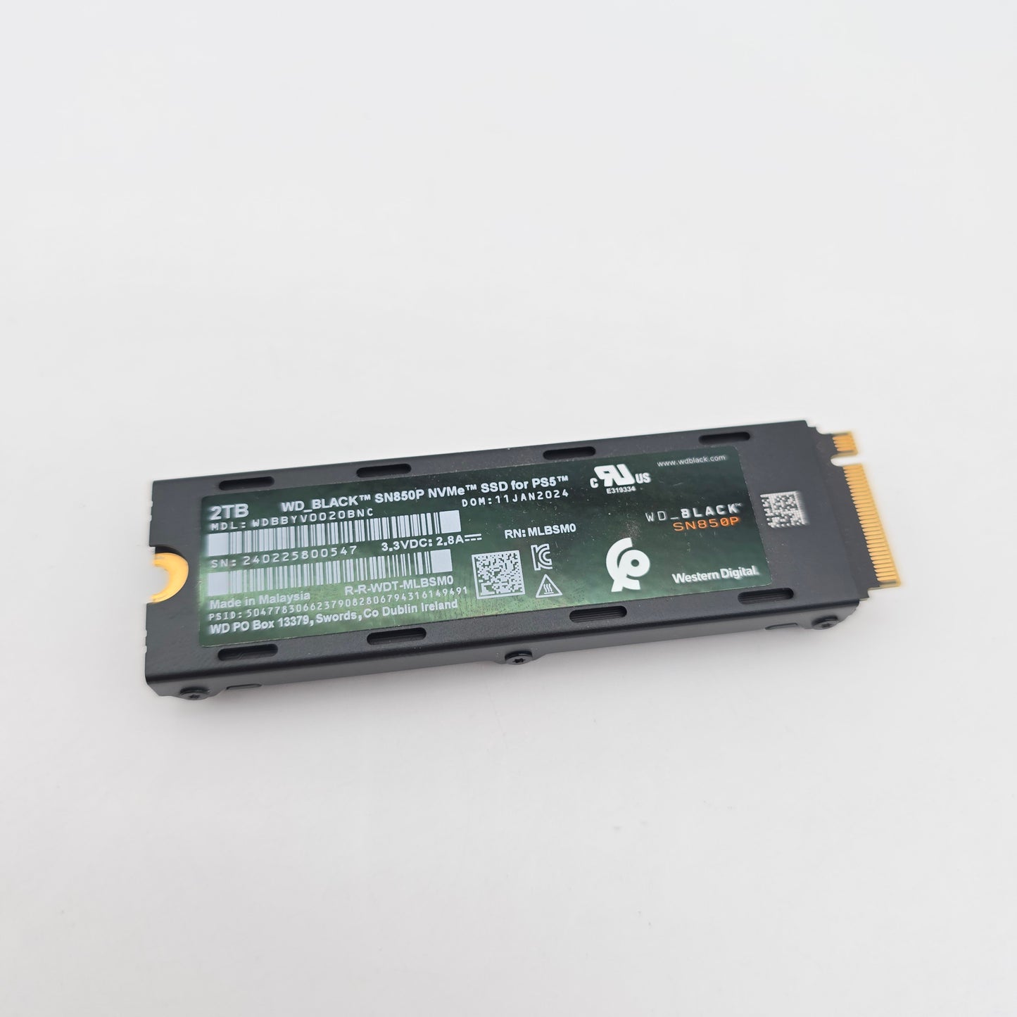 Western Digital WD_Black SN850P 2TB NVMe SSD for PS5, M.2 NVMe SSD Storage