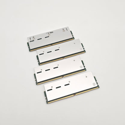128GB ADATA DDR5 RAM, 4x32GB, 4800MHz ECC RDIMM Desktop Workstation Memory with Silver Bitspower DDR5 Memory Heatsink
