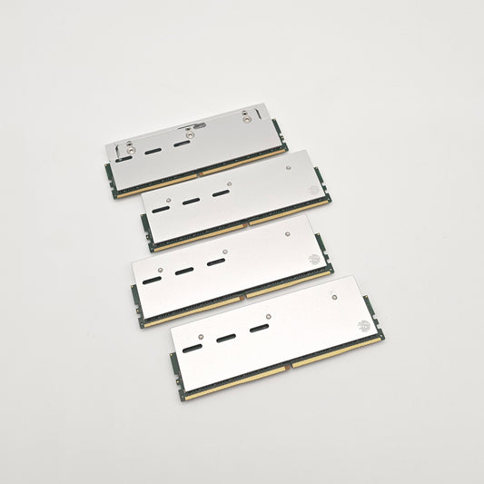 128GB ADATA DDR5 RAM, 4x32GB, 4800MHz ECC RDIMM Desktop Workstation Memory with Silver Bitspower DDR5 Memory Heatsink