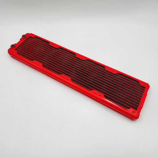 2x 480mm Radiators for Watercooling, XSPC, Red and Black