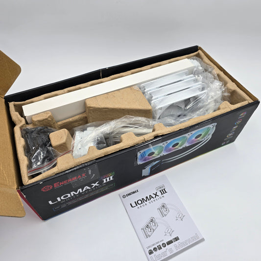 Enermax Liqmax III 360mm AIO RGB Liquid Cooler for CPU, White