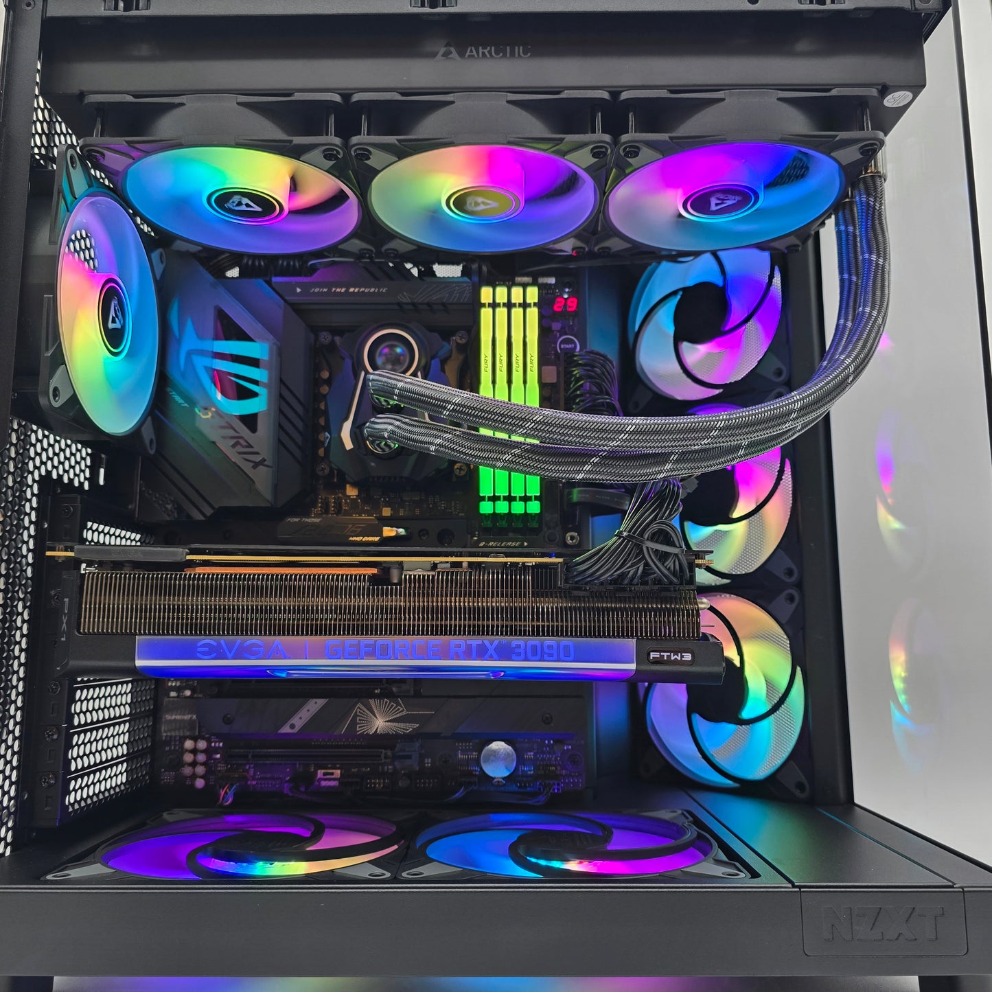 RTX 3090, Intel i9-12900K, 64GB DDR5, 1300W PSU, Custom Prebuilt Liquid Cooled Gaming PC