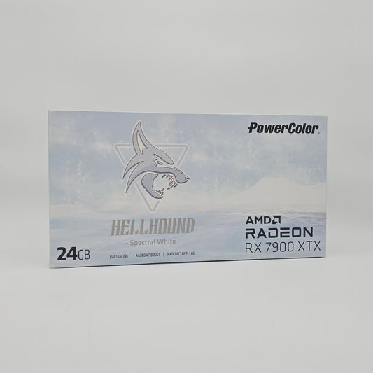 RX 7900 XTX Powercolor Spectral Hellhound White 24GB, AMD Radeon Gaming Graphics Card GPU
