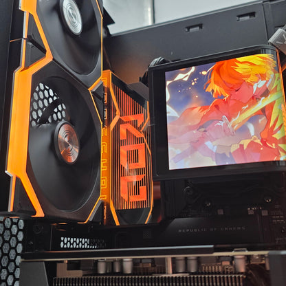 RTX 5090, Ryzen 9800X3D, 96GB DDR5, 4TB NVMe SSD, OLED Panoramic AIO, Custom Liquid Cooled Gaming PC
