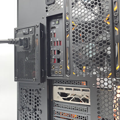 RTX 5090, Ryzen 9800X3D, 96GB DDR5, 4TB NVMe SSD, OLED Panoramic AIO, Custom Liquid Cooled Gaming PC