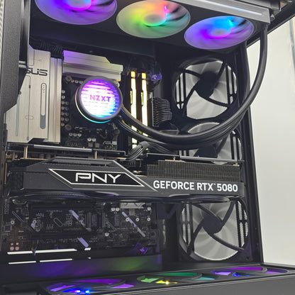 NZXT H9 Flow Gaming PC, RTX 5080, Intel Core Ultra 9 265KF, 2TB, 32GB DDR5, Custom Gaming PC