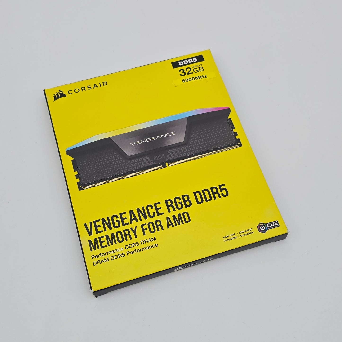 Corsair Vengeance RGB Pro 32GB DDR5 6000MHz, CL30-36-36-76, 2x16GB Memory Sticks