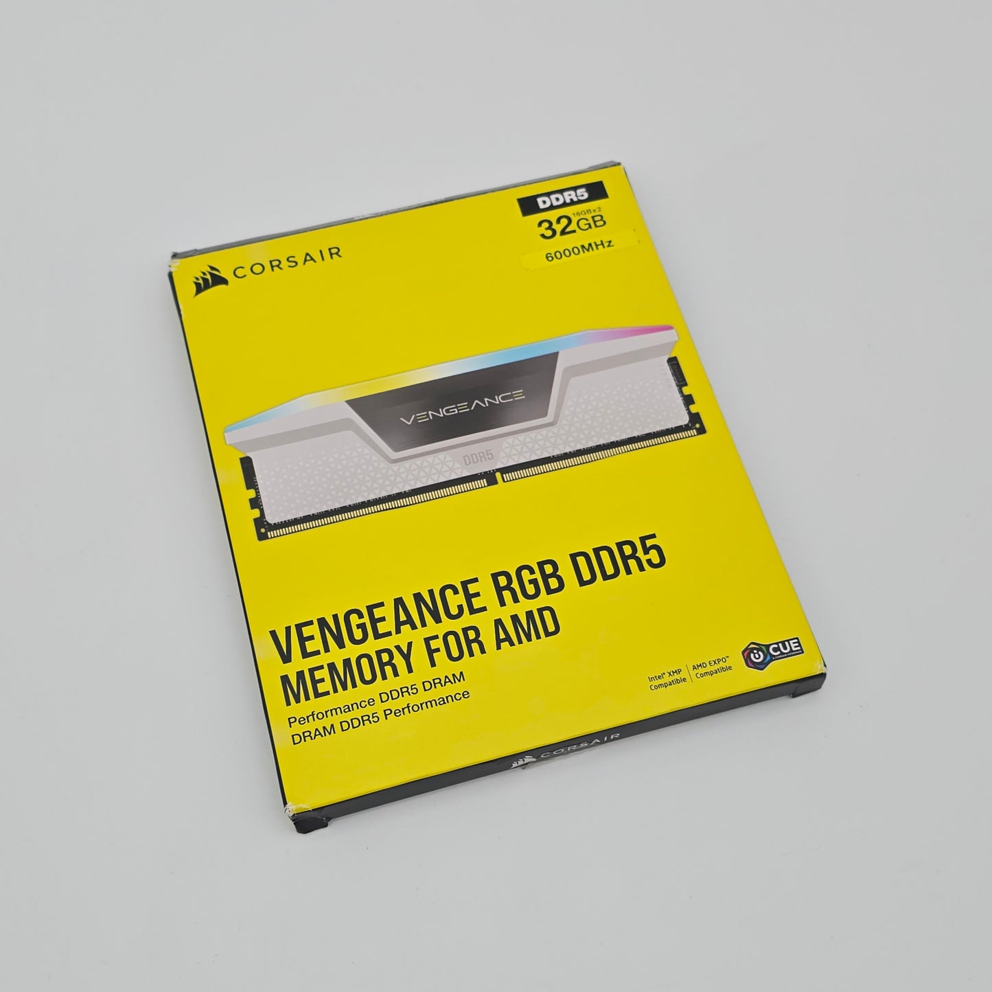 Corsair Vengeance RGB Pro White 32GB DDR5 6000MHz, CL36-44-44-96, 2x16GB Memory Sticks