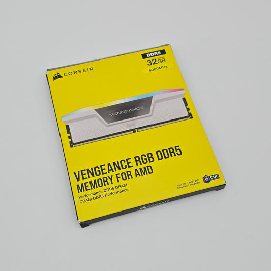 Corsair Vengeance RGB Pro White 32GB DDR5 6000MHz, CL36-44-44-96, 2x16GB Memory Sticks