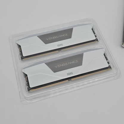 Corsair Vengeance RGB Pro White 32GB DDR5 6000MHz, CL36-44-44-96, 2x16GB Memory Sticks