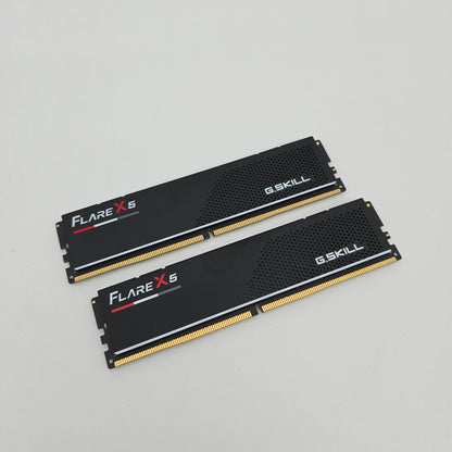 32GB G.Skill FlareX5 DDR5 RAM, 6000MHz 2x16GB CL30-38-38-96 Desktop Computer Memory