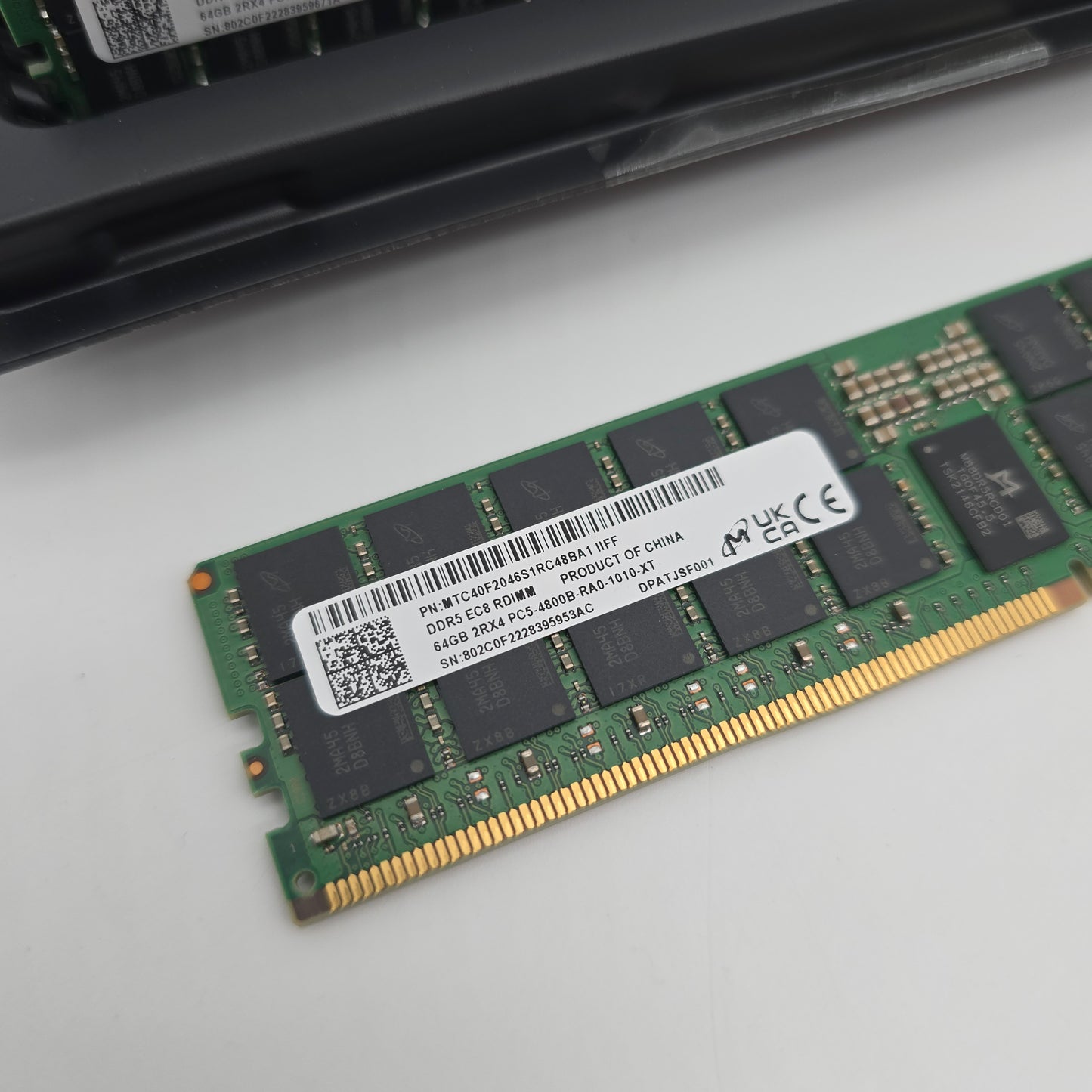 512GB Micron DDR5 ECC RDIMM 8x64GB Kit, 4800MHz, 2RX4, Micron Server Workstation RAM Memory Kit