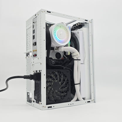 RTX 4080 Super, Ryzen 9 7950X3D, 64GB DDR5, 2TB NVMe SSD, Custom White Mini-ITX Gaming PC