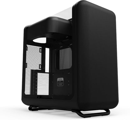 Hyte X50 Black Modern Performance ATX Mid-Tower Gaming PC Case, Tempered Glass