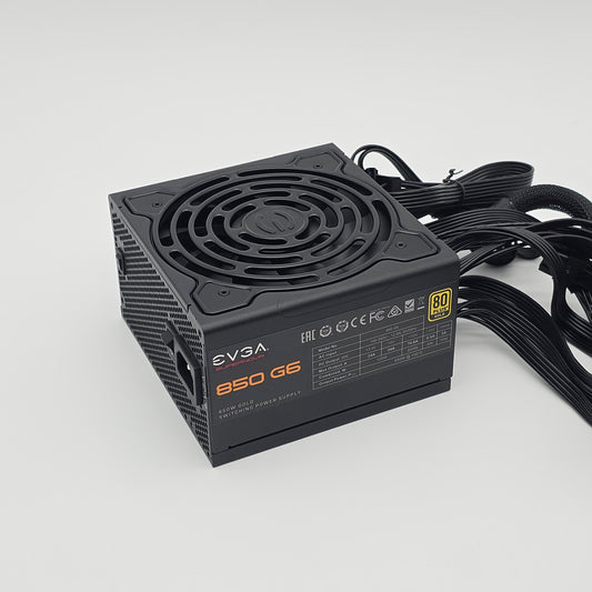 850W EVGA 850 G6 Power Supply PSU for Gaming PC, 80+ Gold Fully Modular