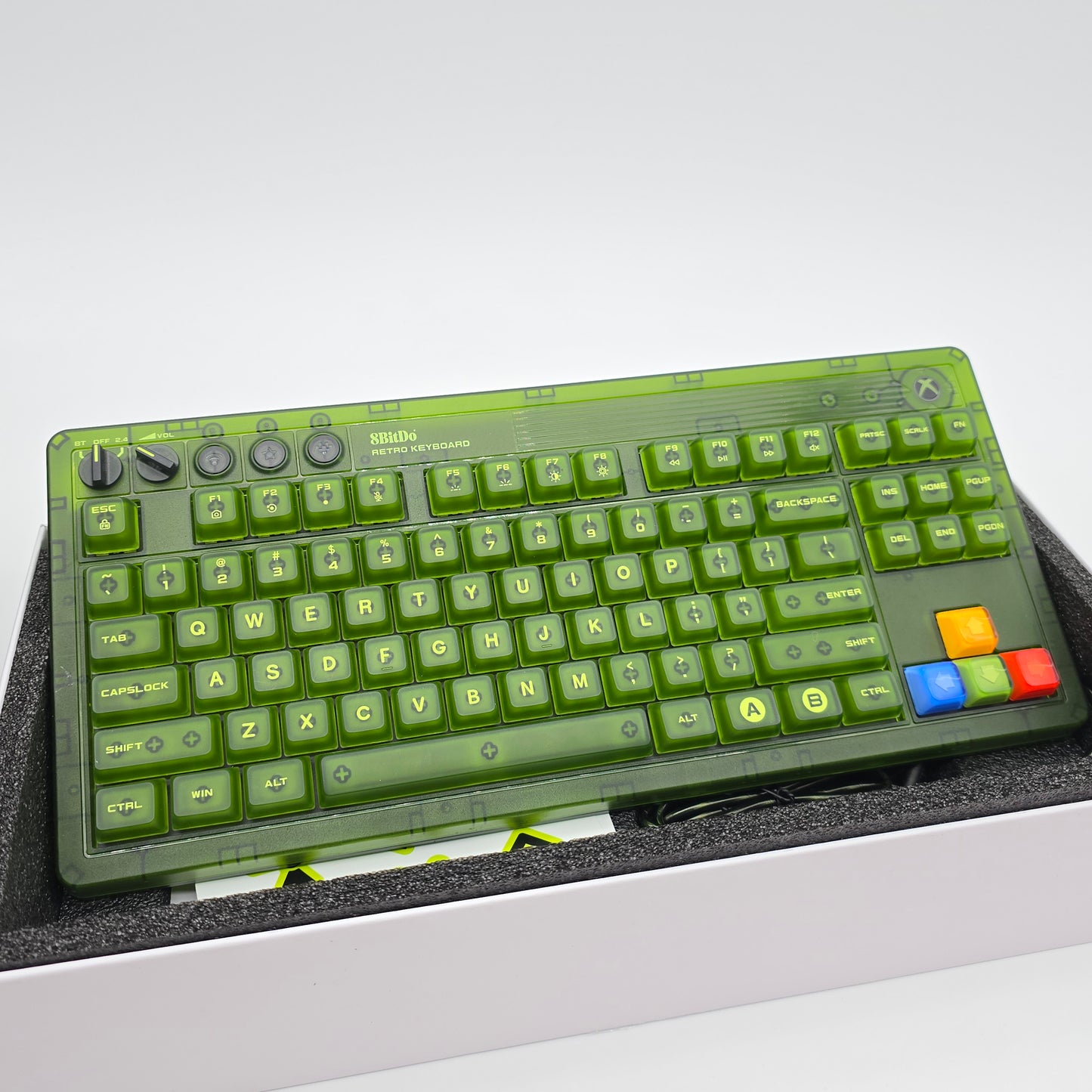 8BitDo Retro 87 Xbox Mechanical RGB Backlit Gaming Keyboard, Kailh Jellyfish X Switches