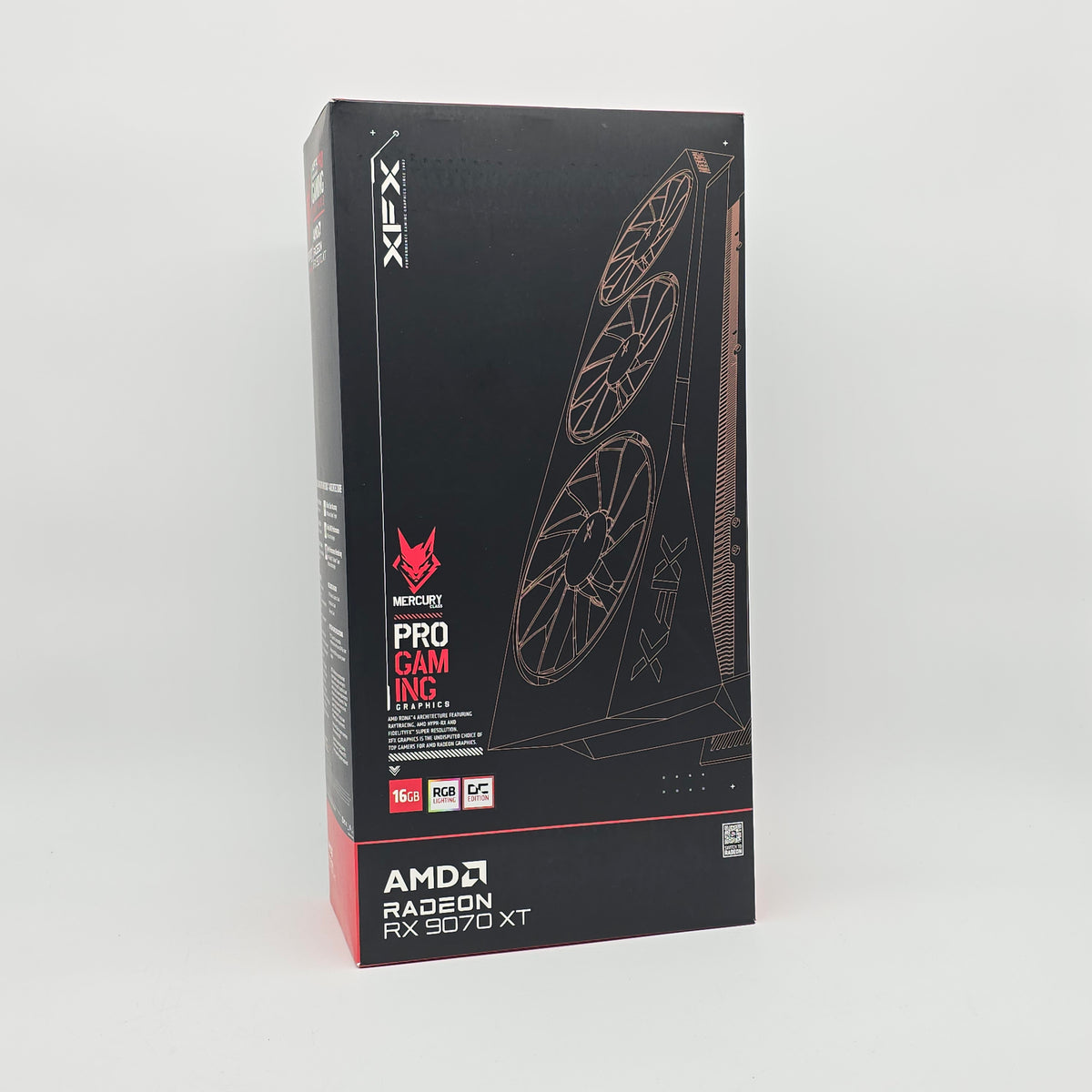 Radeon Rgb RX 9070 XT XFX Mercury OC RGB 16GB, AMD RADEON Gaming Graphics Card GP ...