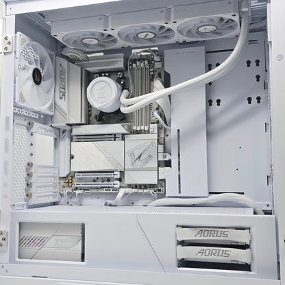 Gigabyte Aorus Supreme 5 ICE Gaming PC, AMD Ryzen 7 9800X3D, 1000W PSU, X870E Motherboard, Graphics Card and RAM Required