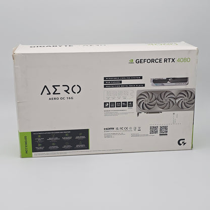 RTX 4080 Gigabyte AERO OC 16GB White, NVIDIA Gaming Graphics Card GPU
