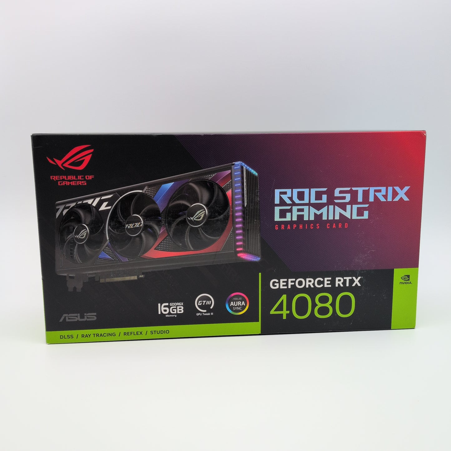 RTX 4080 ASUS ROG STRIX 16GB, NVIDIA Gaming Graphics Card GPU