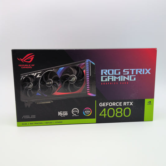 RTX 4080 ASUS ROG STRIX 16GB, NVIDIA Gaming Graphics Card GPU