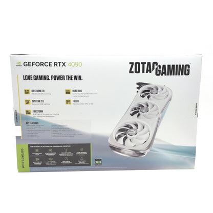 RTX 4090 Zotac Gaming Trinity OC White 24GB, NVIDIA Gaming Graphics Card GPU