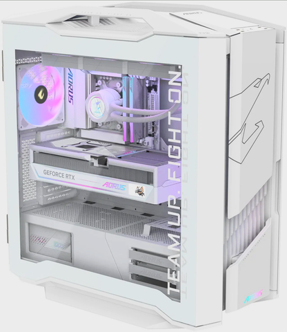 Gigabyte Aorus Supreme 5 ICE Gaming PC, AMD Ryzen 7 9800X3D, 1000W PSU, X870E Motherboard, Graphics Card and RAM Required