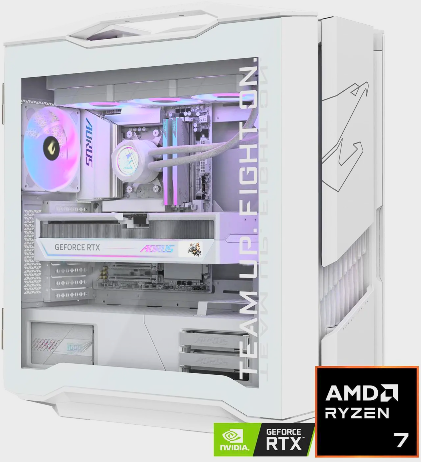 Gigabyte Aorus Supreme 5 ICE Gaming PC, AMD Ryzen 7 9800X3D, 1000W PSU, X870E Motherboard, Graphics Card and RAM Required