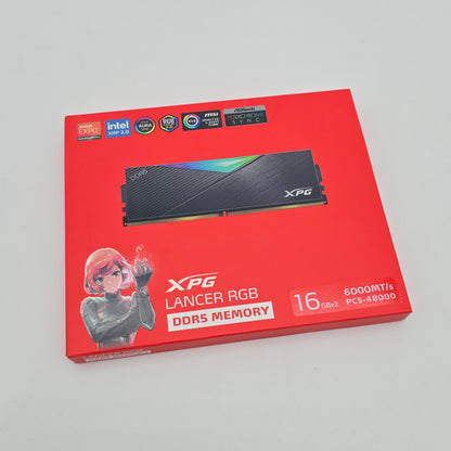 ADATA XPG Lancer RGB 32GB DDR5, 6000MHz, Cl30-40-40, Desktop Gaming Memory RAM (2x16GB)