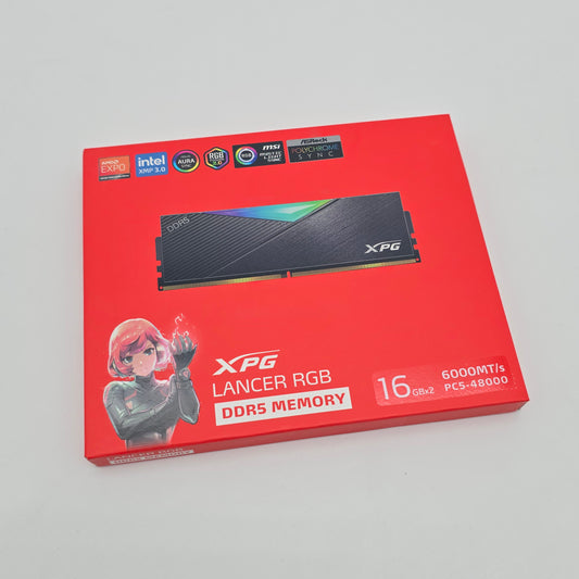 ADATA XPG Lancer RGB 32GB DDR5, 6000MHz, Cl30-40-40, Desktop Gaming Memory RAM (2x16GB)