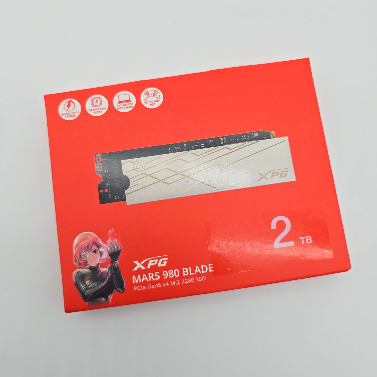 ADATA XPG Mars 980 Blade 2TB M.2 NVMe Gen5 SSD, Internal Gaming Solid State Drive Storage