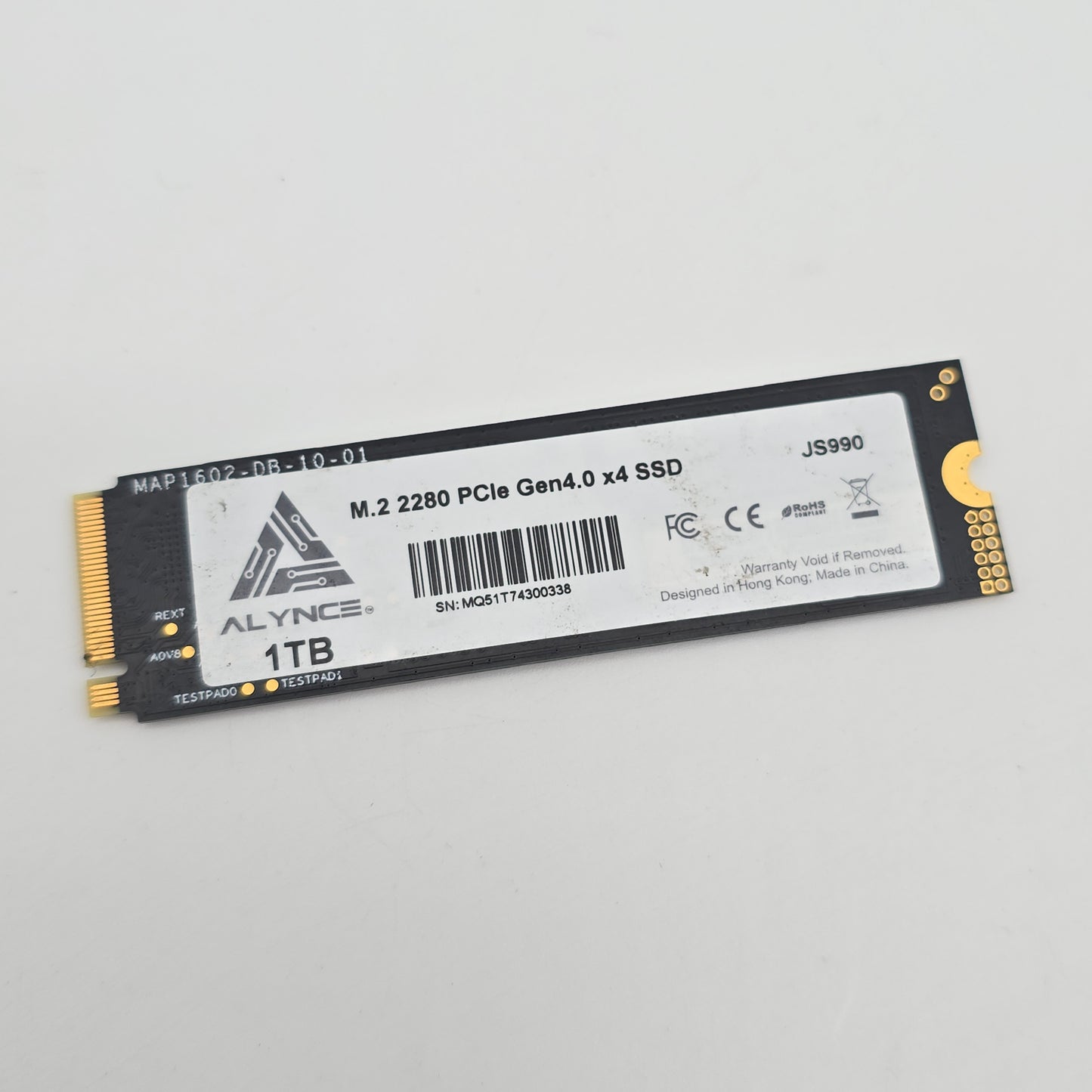 Alynce JS990 1TB M.2 NVMe Gen4 SSD, Internal Gaming Solid State Drive Storage