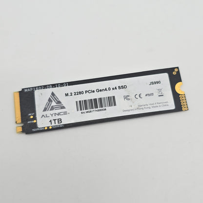 Alynce JS990 1TB M.2 NVMe Gen4 SSD, Internal Gaming Solid State Drive Storage