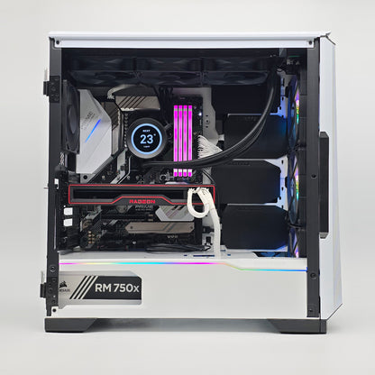 AMD RX 6800 16GB, Ryzen 7 3700X, 32GB DDR4, LCD AIO, 1TB NVMe, Custom White Gaming PC