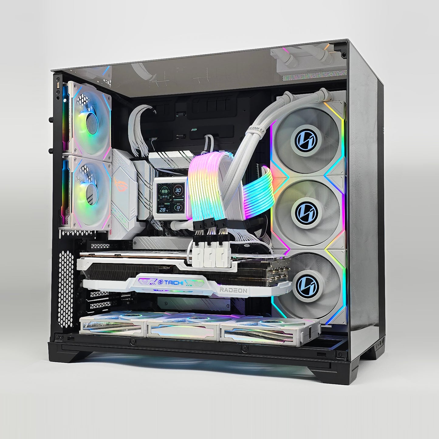 RX 7900 XTX, Ryzen 9 5900X, 32GB RAM, Lian Li O11 Vision Chrome Custom Liquid Cooled Gaming PC
